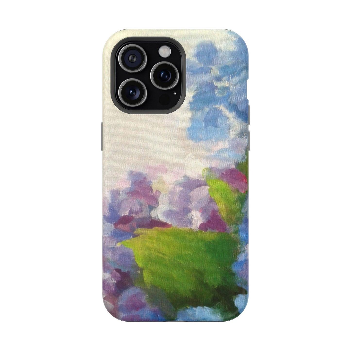 Hydrangea Dream Phone Case – Artistic Floral Design, MagSafe Compatible for iPhone & Samsung Galaxy