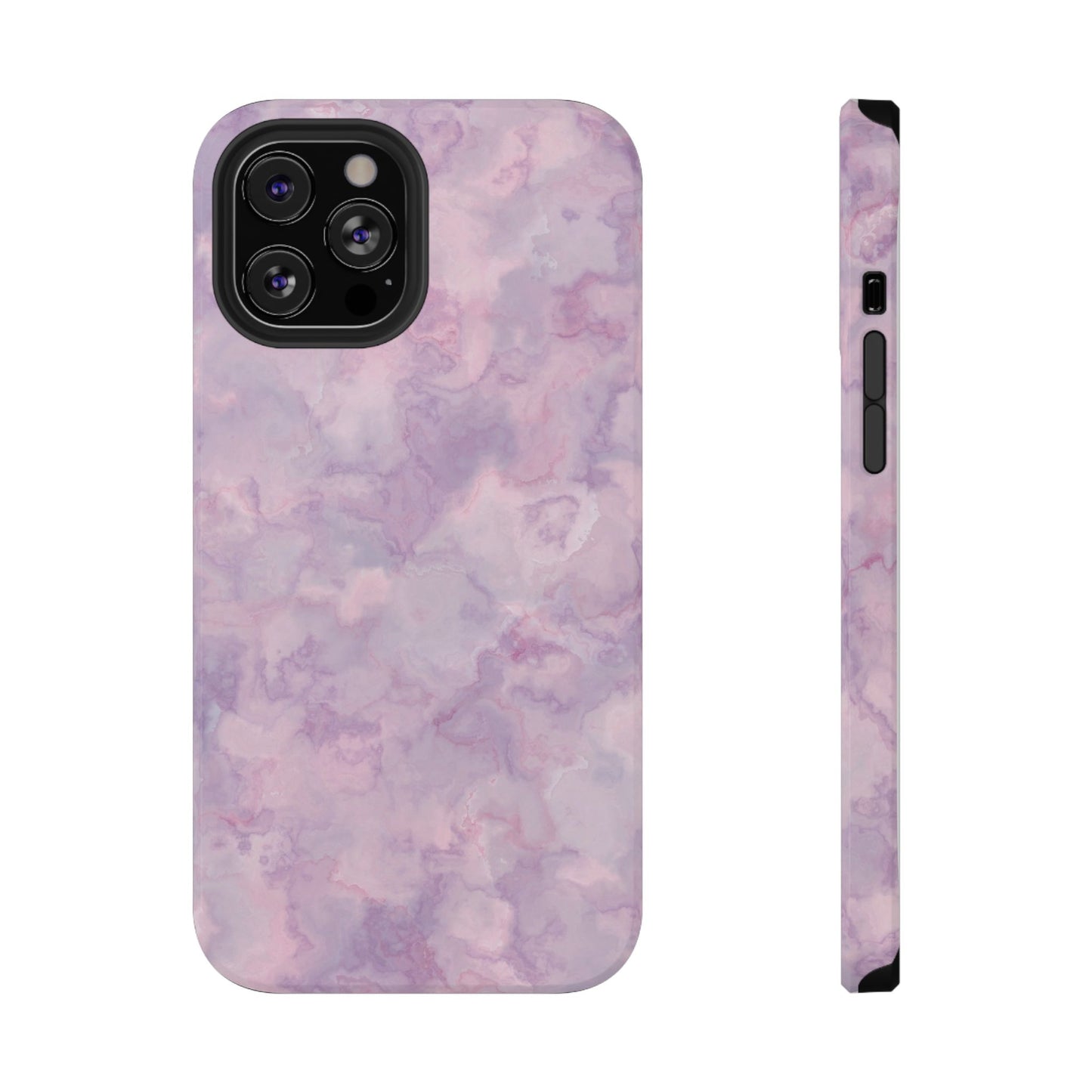 Lavender Dream Marble Phone Case – MagSafe Compatible for iPhone & Samsung Galaxy