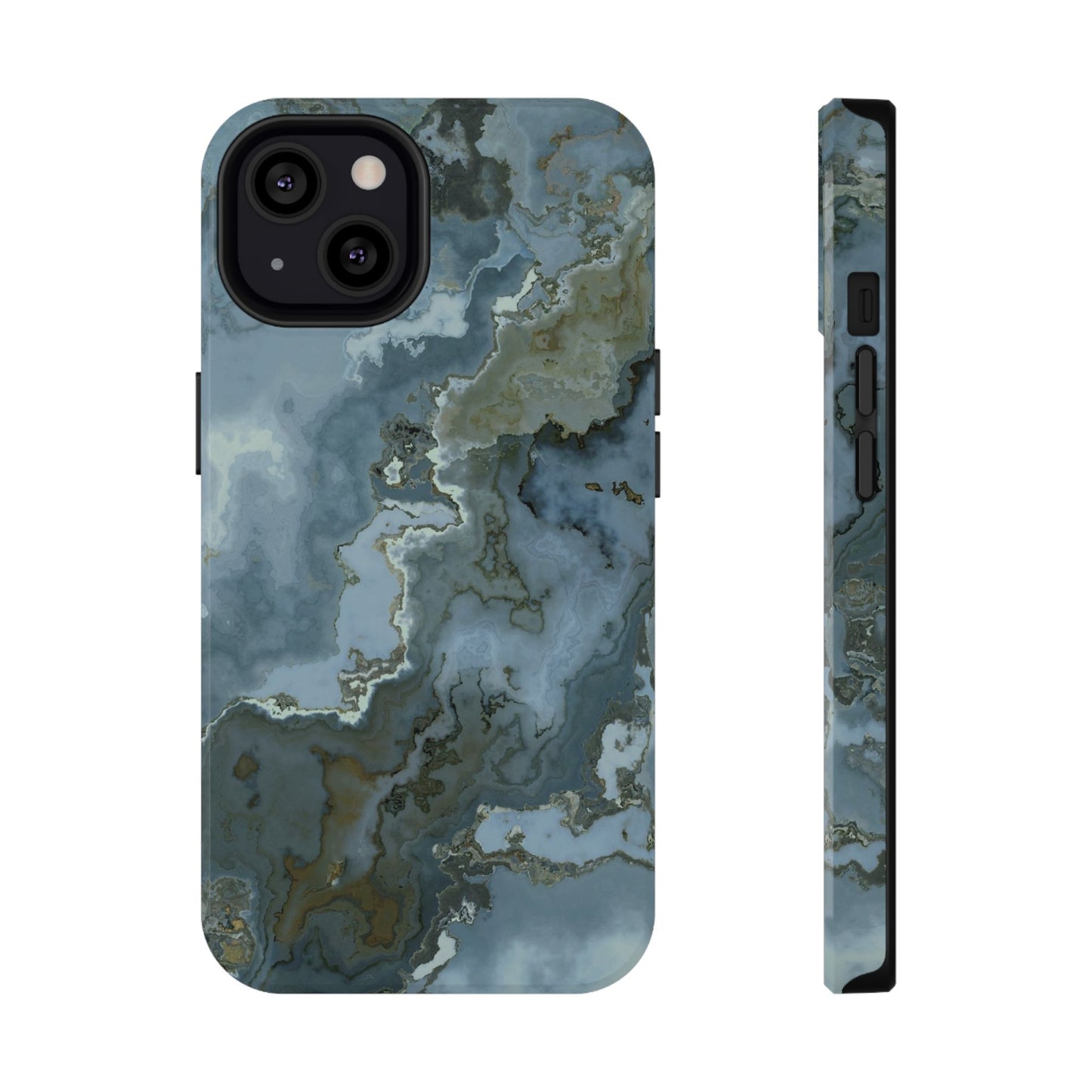 Oceanic Agate Marble Phone Case – MagSafe Compatible for iPhone & Samsung Galaxy