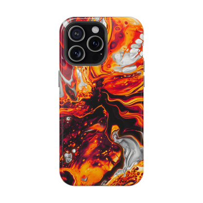 Molten Lava Abstract Phone Case – MagSafe Compatible for iPhone & Samsung Galaxy