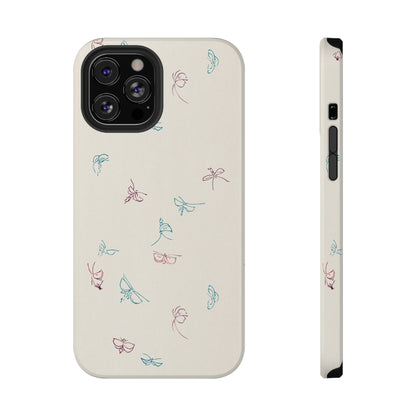 Minimalist Butterfly Sketch Phone Case – MagSafe Compatible for iPhone & Samsung Galaxy