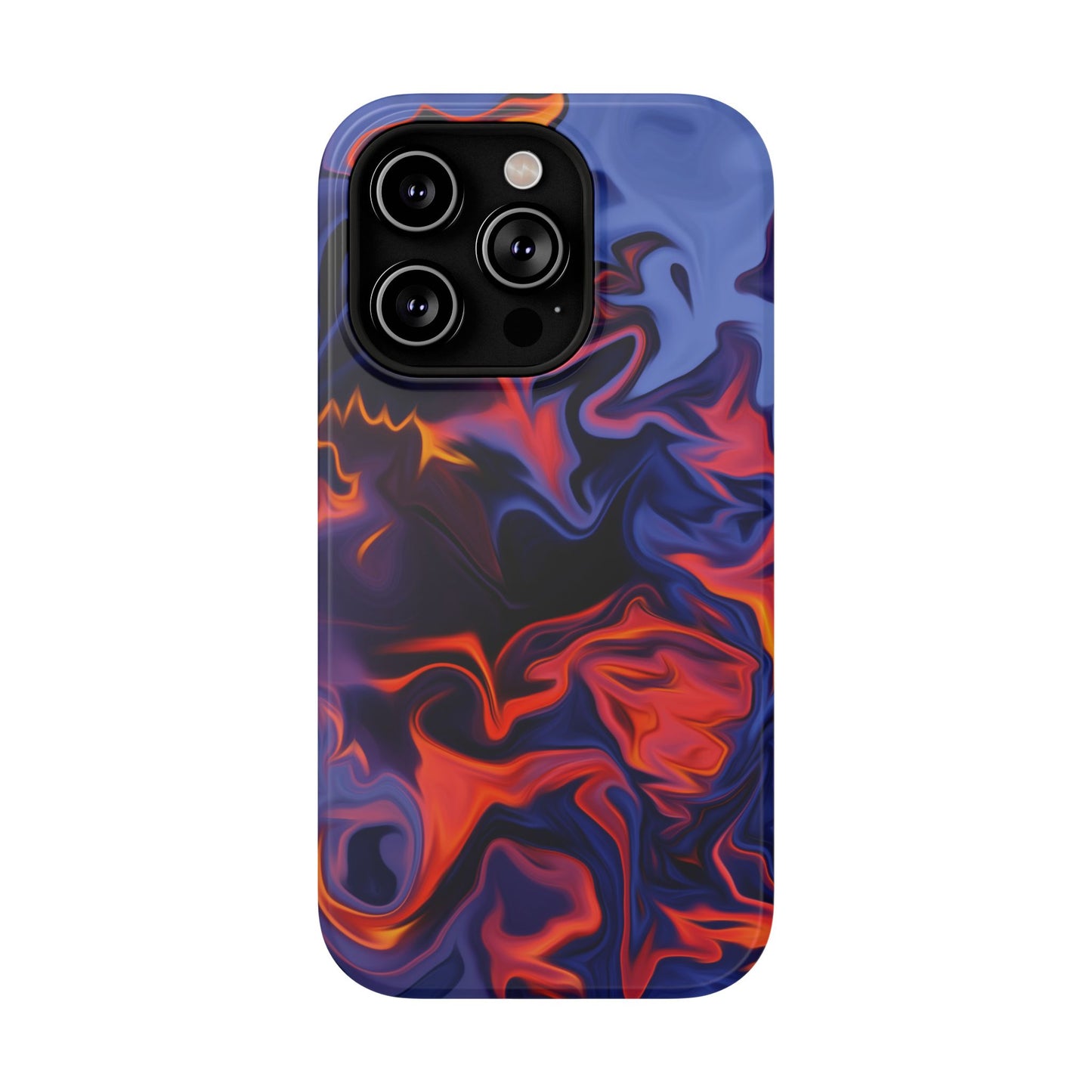 Fiery Swirl Abstract Phone Case – MagSafe Compatible for iPhone & Samsung Galaxy