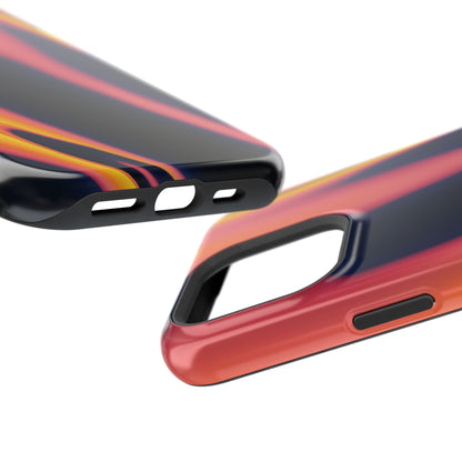 Neon Sunset Flame Phone Case – MagSafe Compatible for iPhone & Samsung Galaxy