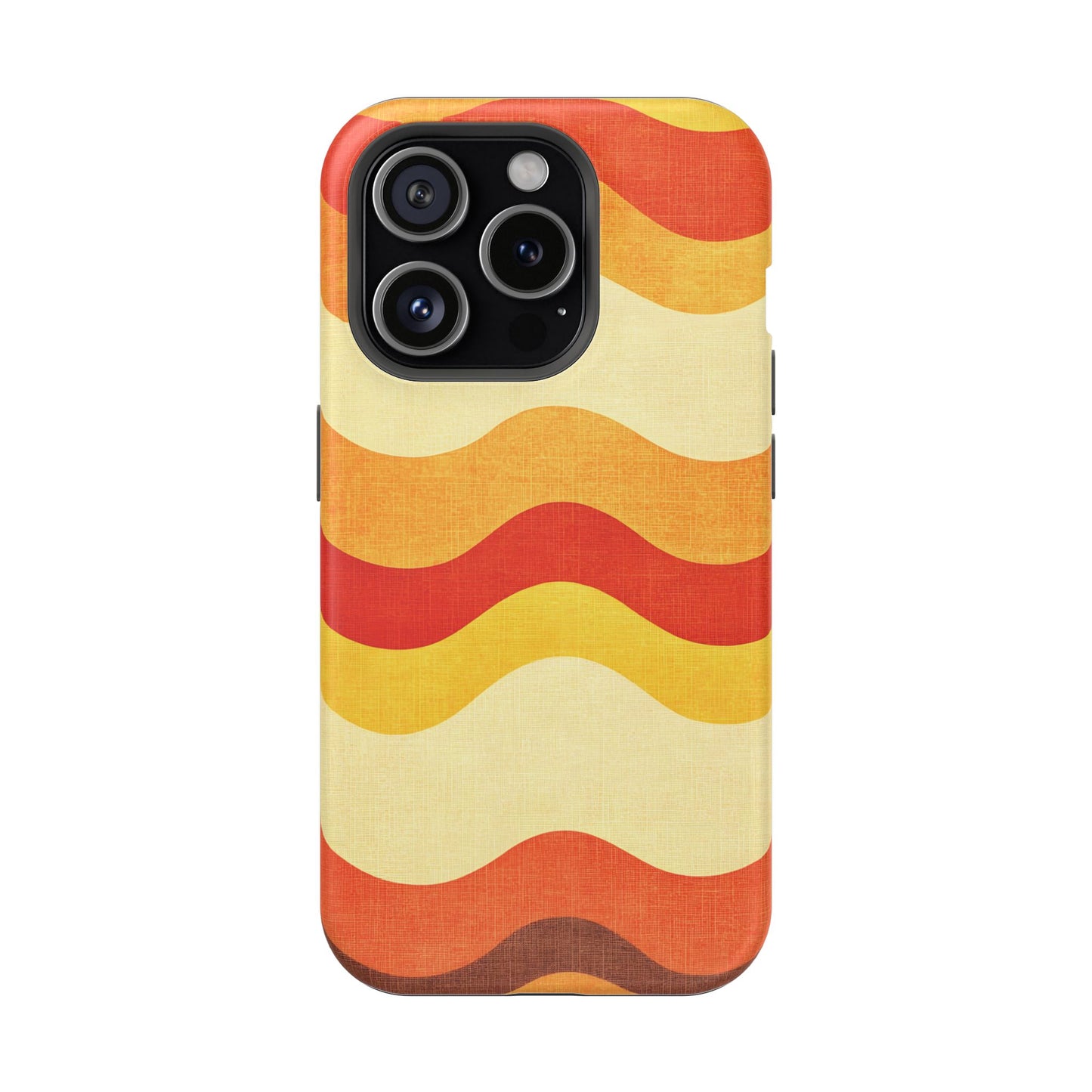 Retro Sunset Waves Phone Case – MagSafe Compatible for iPhone & Samsung Galaxy