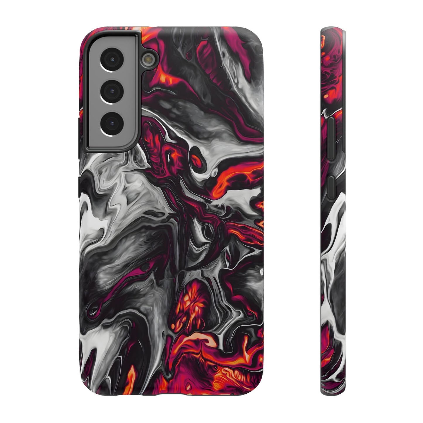 Dark Marble Swirl Phone Case – MagSafe Compatible for iPhone & Samsung Galaxy