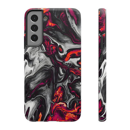 Dark Marble Swirl Phone Case – MagSafe Compatible for iPhone & Samsung Galaxy