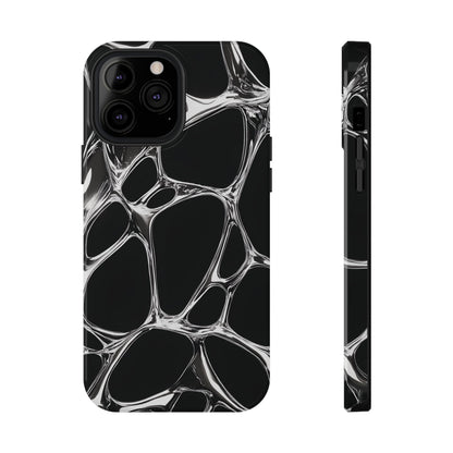 Liquid Metal Abstract Phone Case – MagSafe Compatible for iPhone & Samsung Galaxy