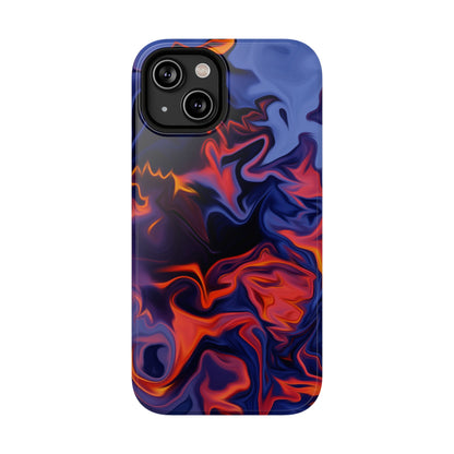Fiery Swirl Abstract Phone Case – MagSafe Compatible for iPhone & Samsung Galaxy