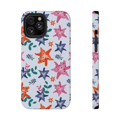 Watercolor Lily Garden Phone Case – MagSafe Compatible for iPhone & Samsung Galaxy