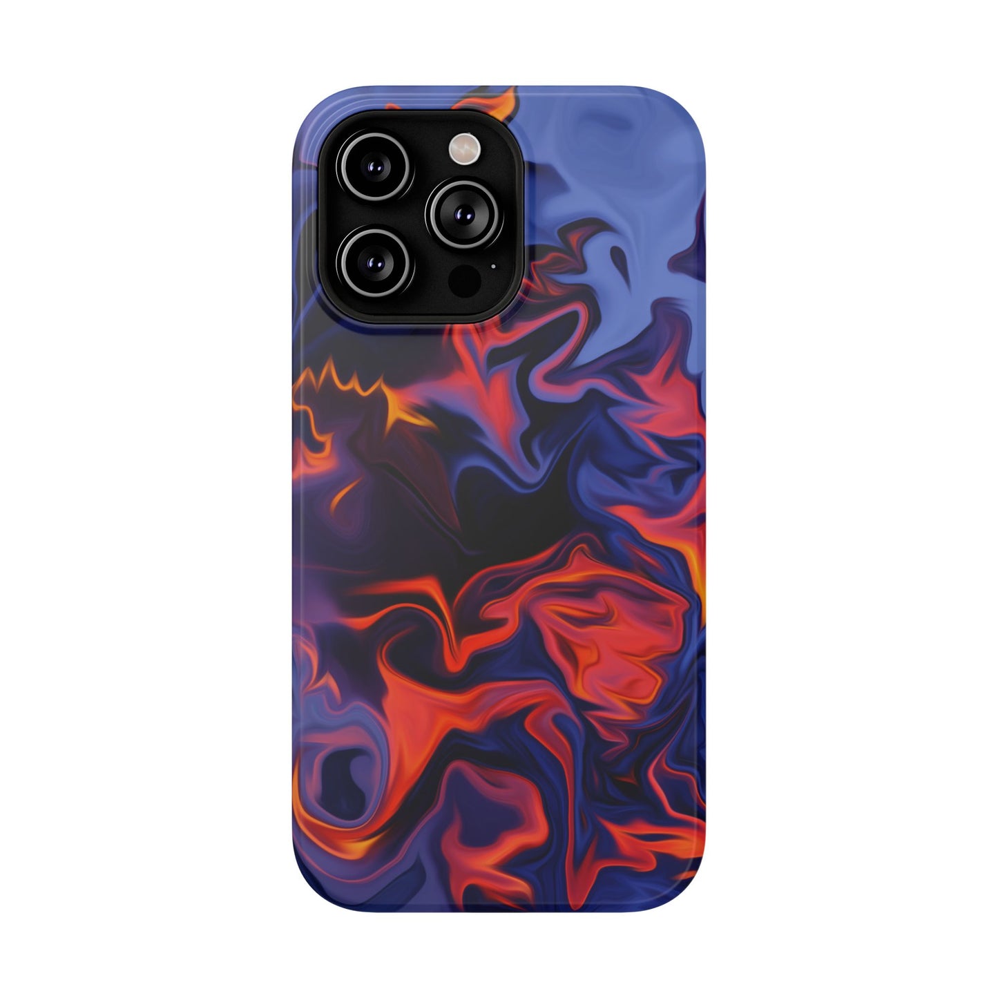 Fiery Swirl Abstract Phone Case – MagSafe Compatible for iPhone & Samsung Galaxy