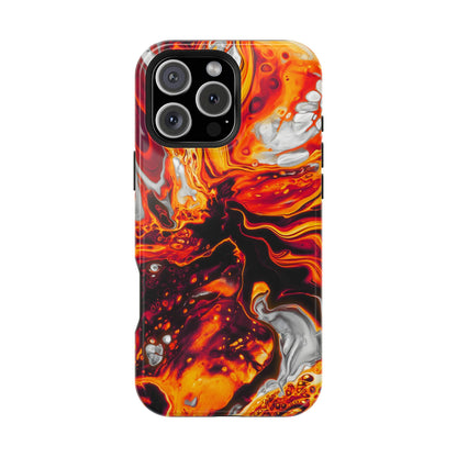 Molten Lava Abstract Phone Case – MagSafe Compatible for iPhone & Samsung Galaxy
