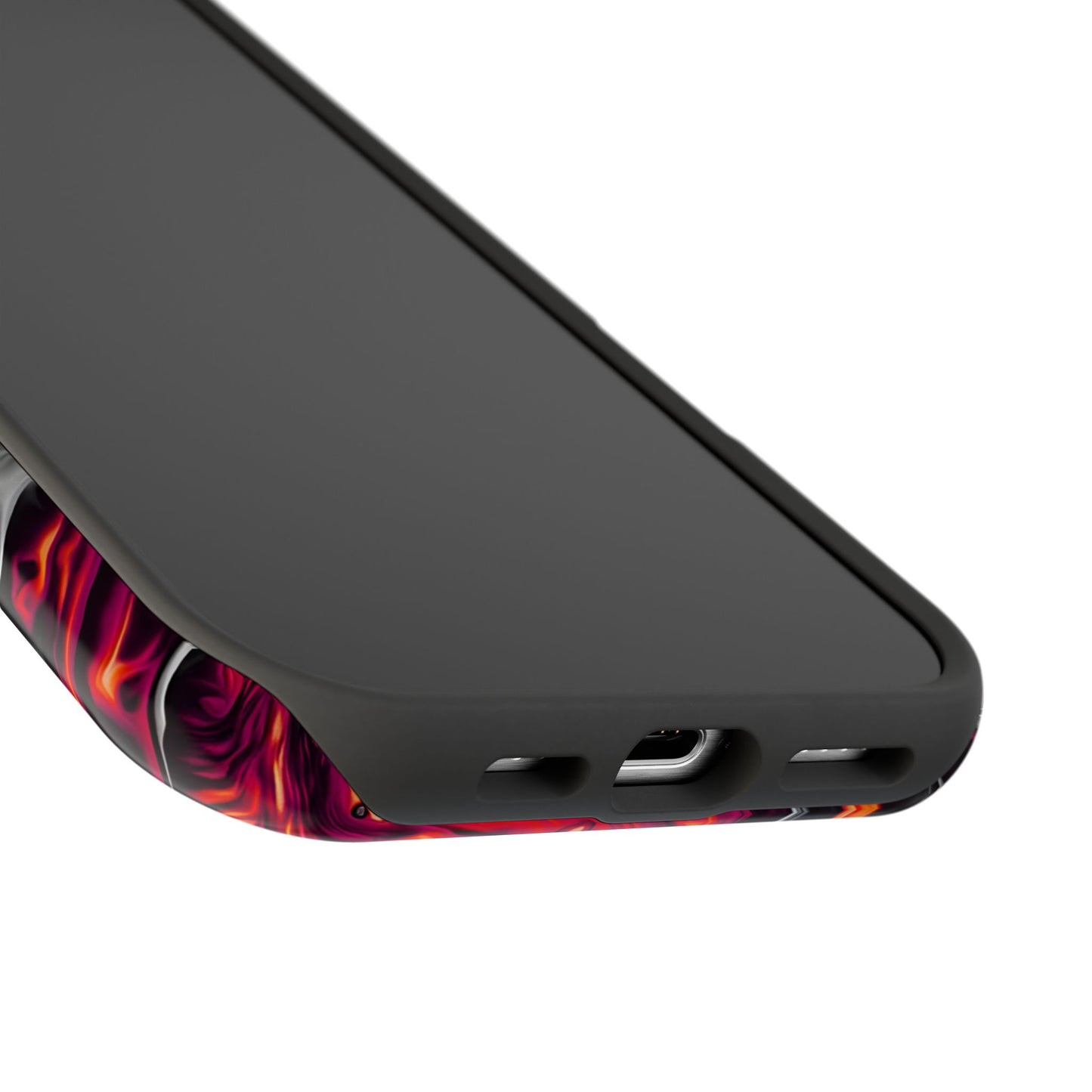 Dark Marble Swirl Phone Case – MagSafe Compatible for iPhone & Samsung Galaxy
