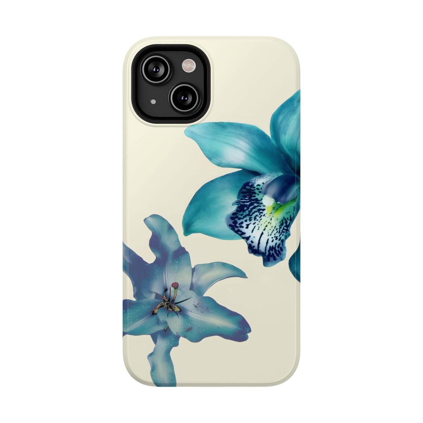 Blue Orchid Floral Phone Case – MagSafe Compatible for iPhone & Samsung Galaxy