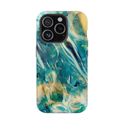 Oceanic Flow Abstract Phone Case – MagSafe Compatible for iPhone & Samsung Galaxy