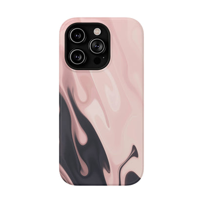 Blush Noir Ink Flow Phone Case – MagSafe Compatible for iPhone & Samsung Galaxy