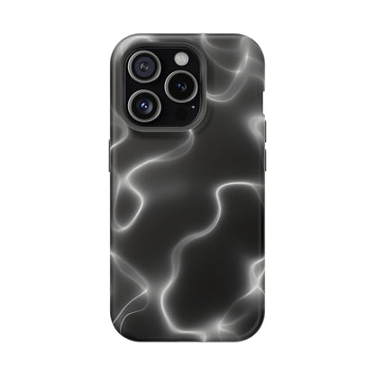 Electric Black Glow Phone Case – MagSafe Compatible for iPhone & Samsung Galaxy