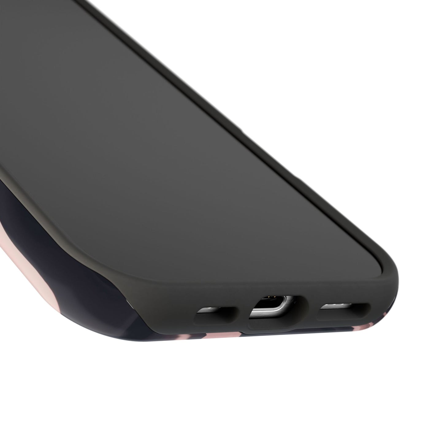Blush Noir Ink Flow Phone Case – MagSafe Compatible for iPhone & Samsung Galaxy