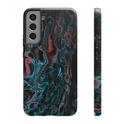 Dark Abyss Iridescent Texture Phone Case – MagSafe Compatible for iPhone & Samsung Galaxy
