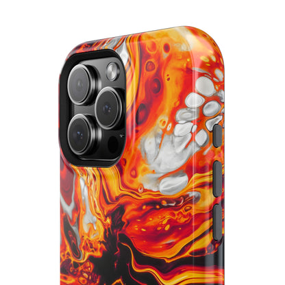 Molten Lava Abstract Phone Case – MagSafe Compatible for iPhone & Samsung Galaxy