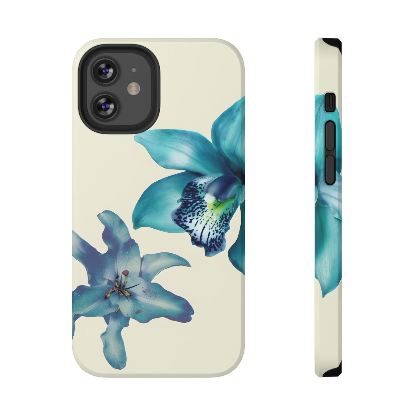 Blue Orchid Floral Phone Case – MagSafe Compatible for iPhone & Samsung Galaxy