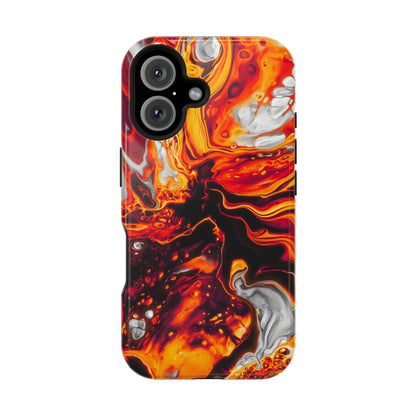Molten Lava Abstract Phone Case – MagSafe Compatible for iPhone & Samsung Galaxy
