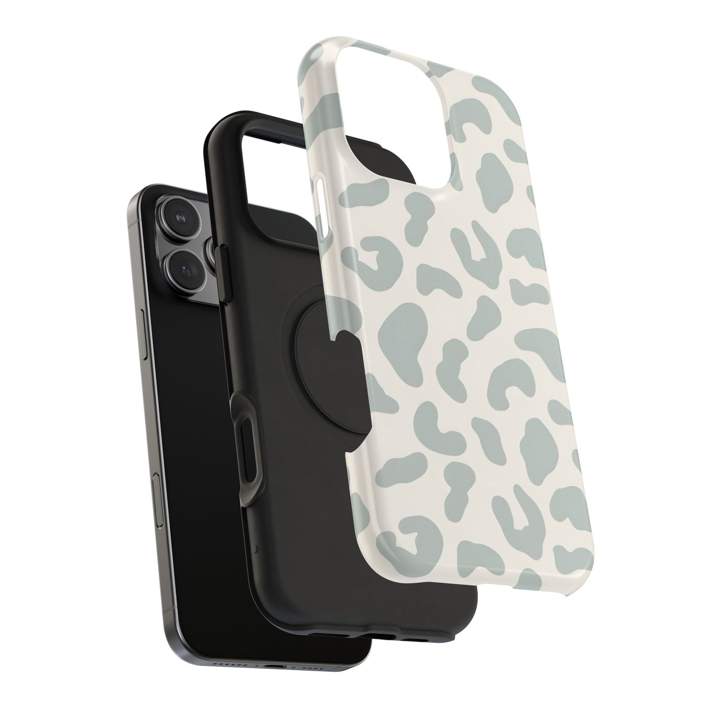 Soft Gray Camo Print Phone Case – MagSafe Compatible for iPhone & Samsung Galaxy