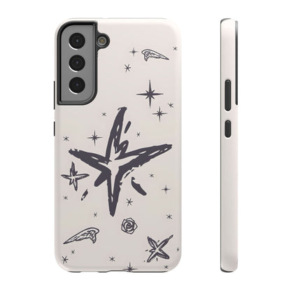 Sketch Star Doodle Phone Case – MagSafe Compatible for iPhone & Samsung Galaxy