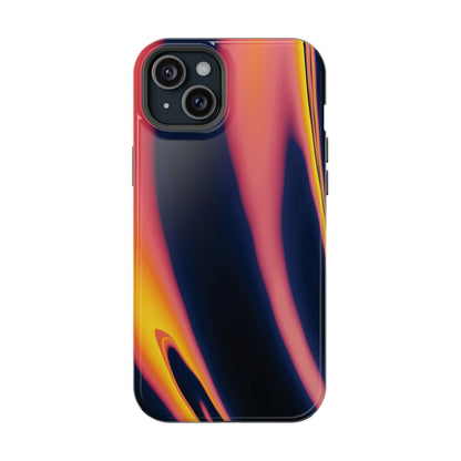 Neon Sunset Flame Phone Case – MagSafe Compatible for iPhone & Samsung Galaxy