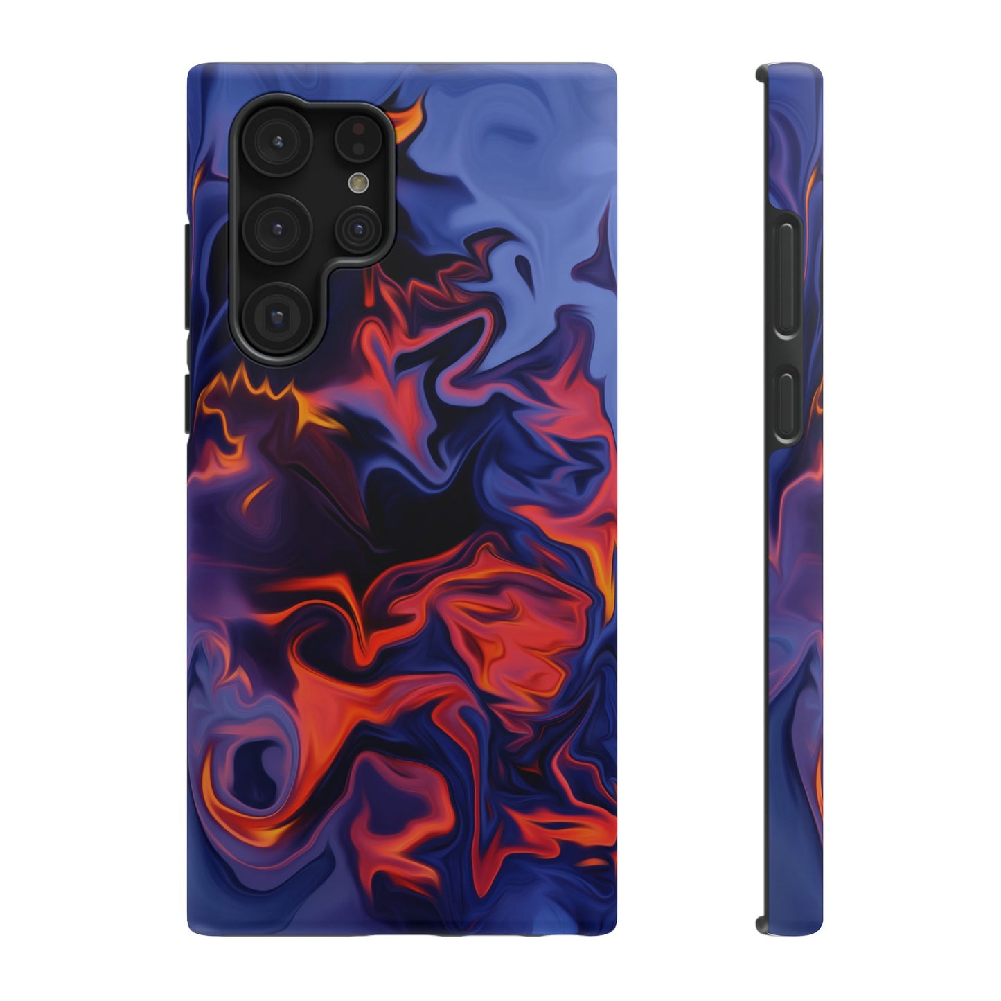 Fiery Swirl Abstract Phone Case – MagSafe Compatible for iPhone & Samsung Galaxy