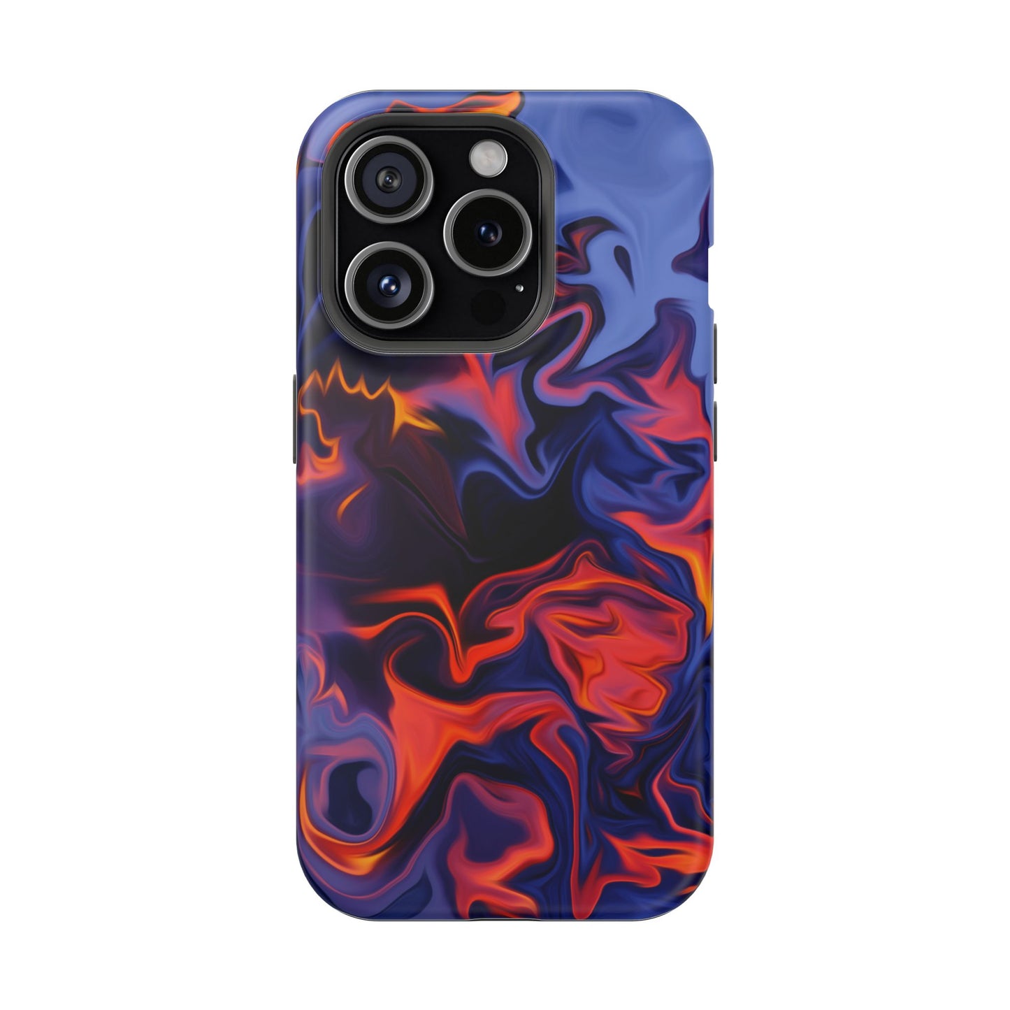 Fiery Swirl Abstract Phone Case – MagSafe Compatible for iPhone & Samsung Galaxy