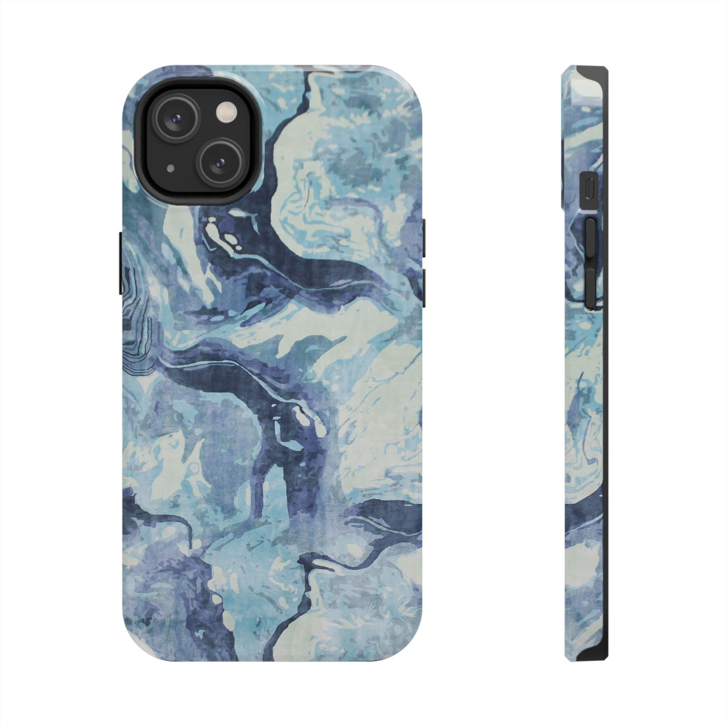 Blue Marble Abstract iPhone Case –  iPhone 16-11 All Sizes - MagSafe Compatible