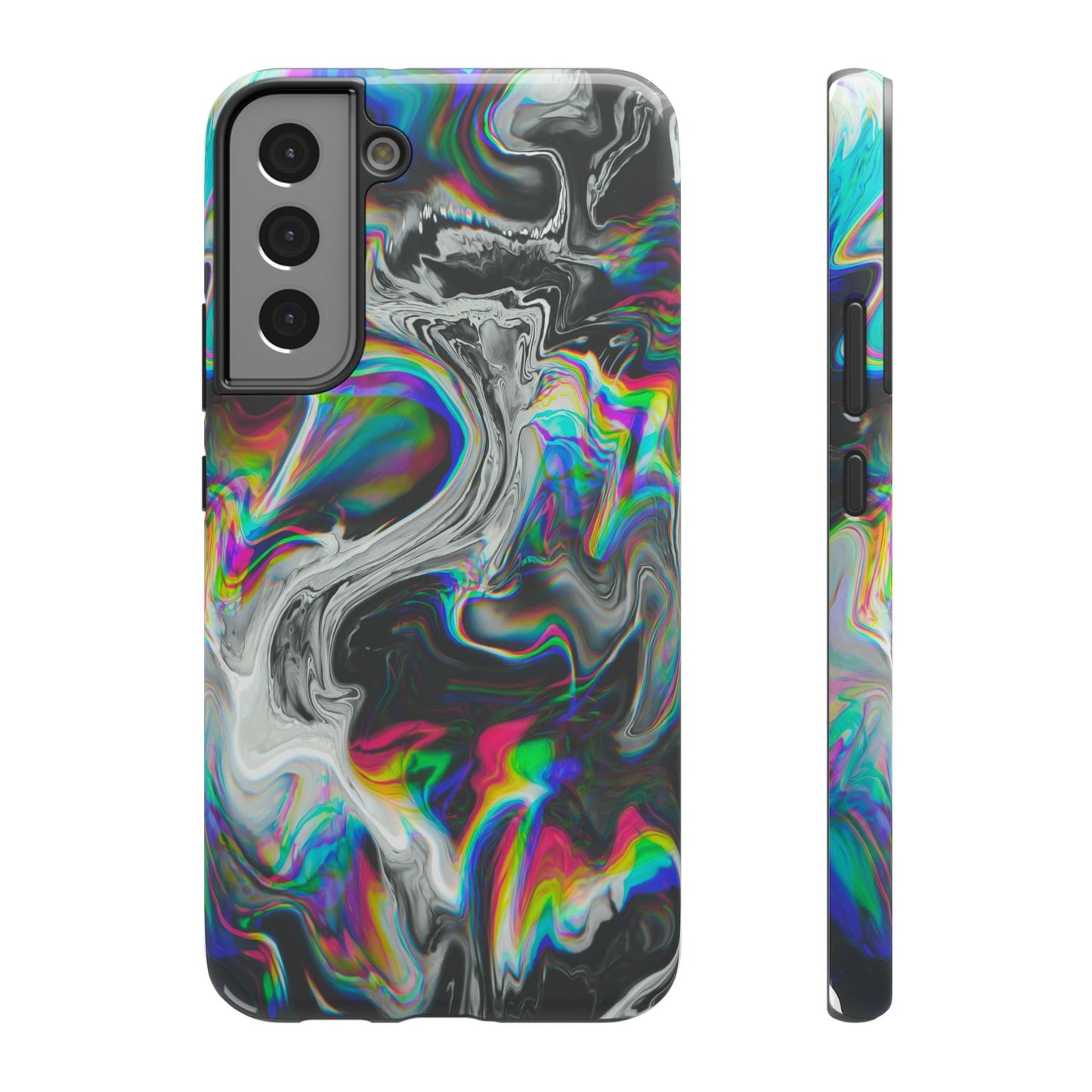 Holographic Swirl Phone Case – MagSafe Compatible for iPhone & Samsung Galaxy