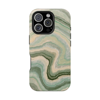 Earthy Agate Stone Phone Case – MagSafe Compatible for iPhone & Samsung Galaxy