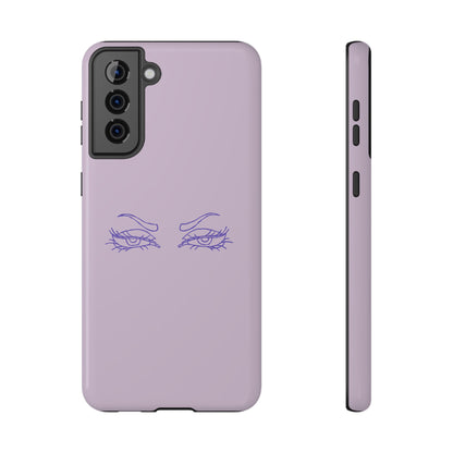Sassy Line Art Eyes Phone Case – MagSafe Compatible for iPhone & Samsung Galaxy