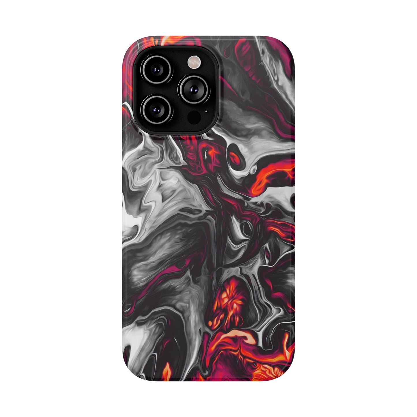 Dark Marble Swirl Phone Case – MagSafe Compatible for iPhone & Samsung Galaxy