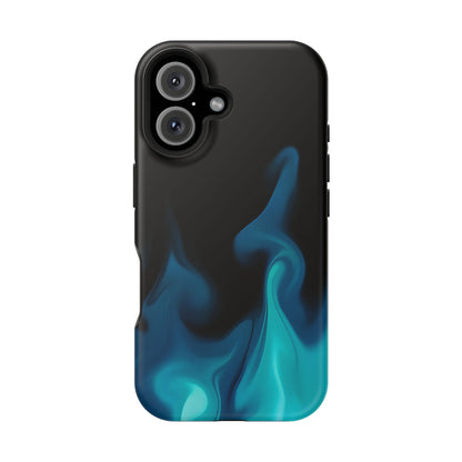 Blue Flame Energy Phone Case – MagSafe Compatible for iPhone & Samsung Galaxy