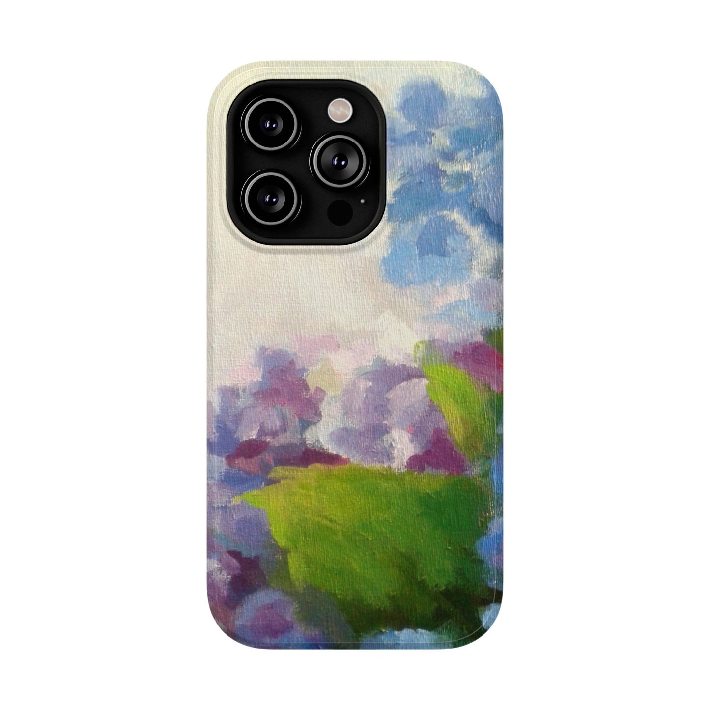 Hydrangea Dream Phone Case – Artistic Floral Design, MagSafe Compatible for iPhone & Samsung Galaxy