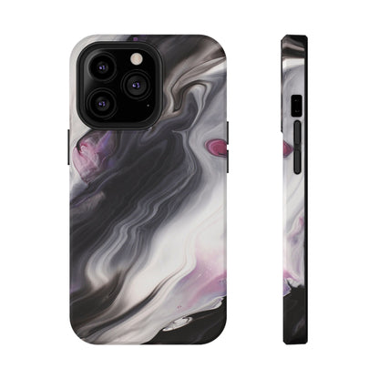 Galaxy Smoke Noir Marble Phone Case – MagSafe Compatible for iPhone & Samsung Galaxy
