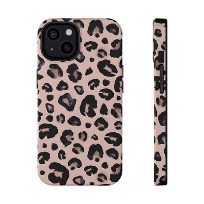 Chic Leopard Print Phone Case – MagSafe Compatible for iPhone & Samsung Galaxy