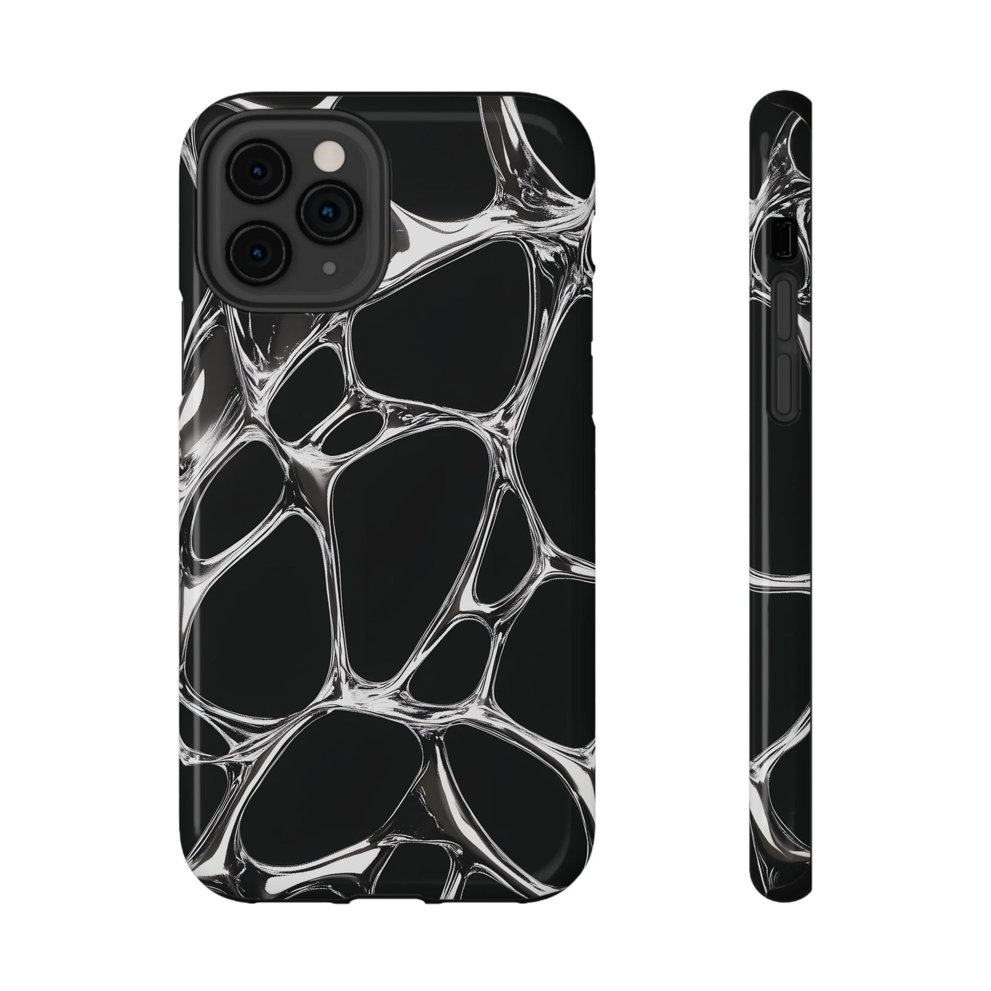 Liquid Metal Abstract Phone Case – MagSafe Compatible for iPhone & Samsung Galaxy