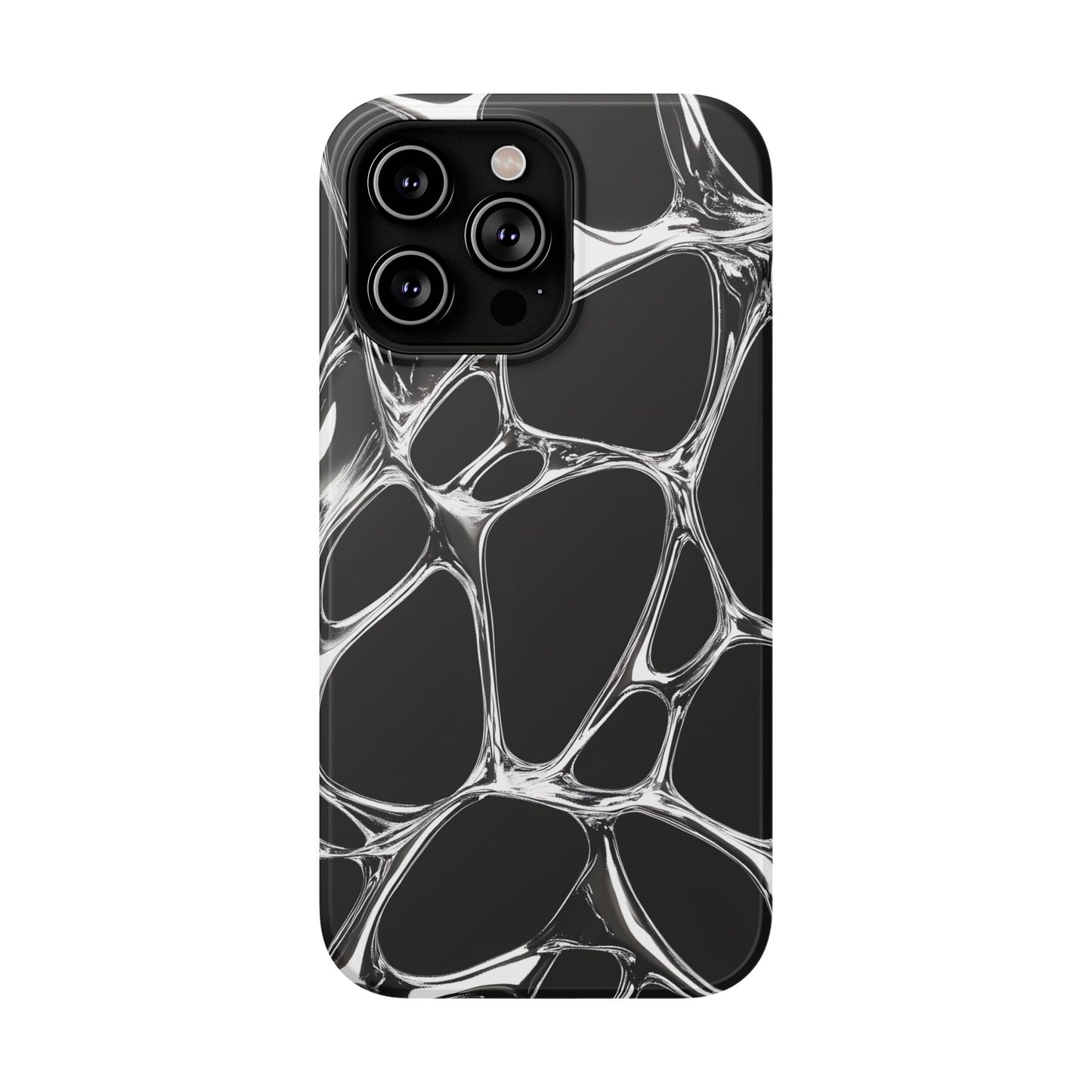 Liquid Metal Abstract Phone Case – MagSafe Compatible for iPhone & Samsung Galaxy