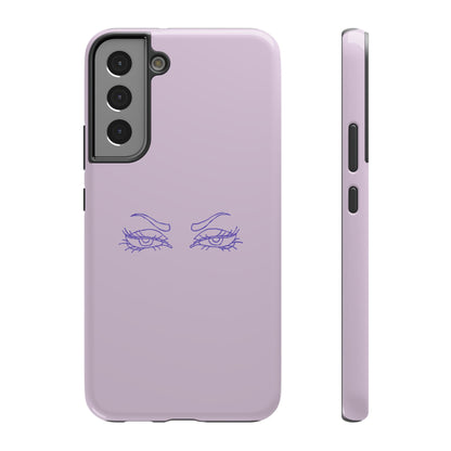 Sassy Line Art Eyes Phone Case – MagSafe Compatible for iPhone & Samsung Galaxy