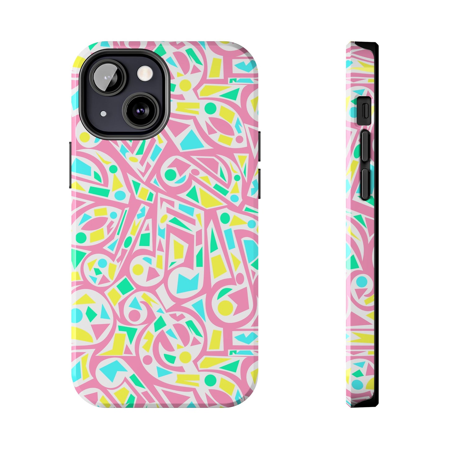 Retro 80's Style Music Graphic Phone Case - iPhone 11-15 All Sizes