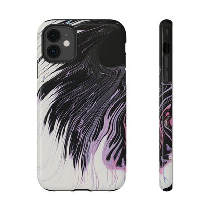 Waves of Ink Abstract Brush Phone Case – MagSafe Compatible for iPhone & Samsung Galaxy