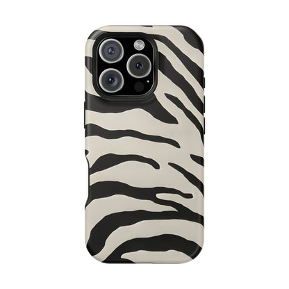 Classic Zebra Stripes Phone Case – MagSafe Compatible for iPhone & Samsung Galaxy