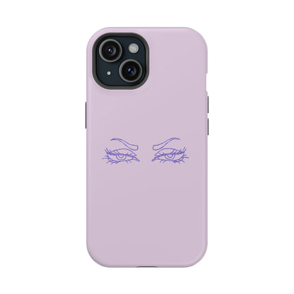 Sassy Line Art Eyes Phone Case – MagSafe Compatible for iPhone & Samsung Galaxy
