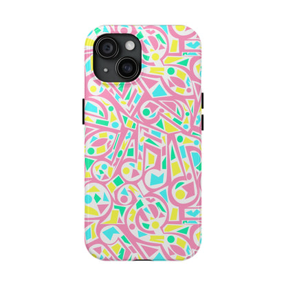 Retro 80's Style Music Graphic Phone Case - iPhone 11-15 All Sizes