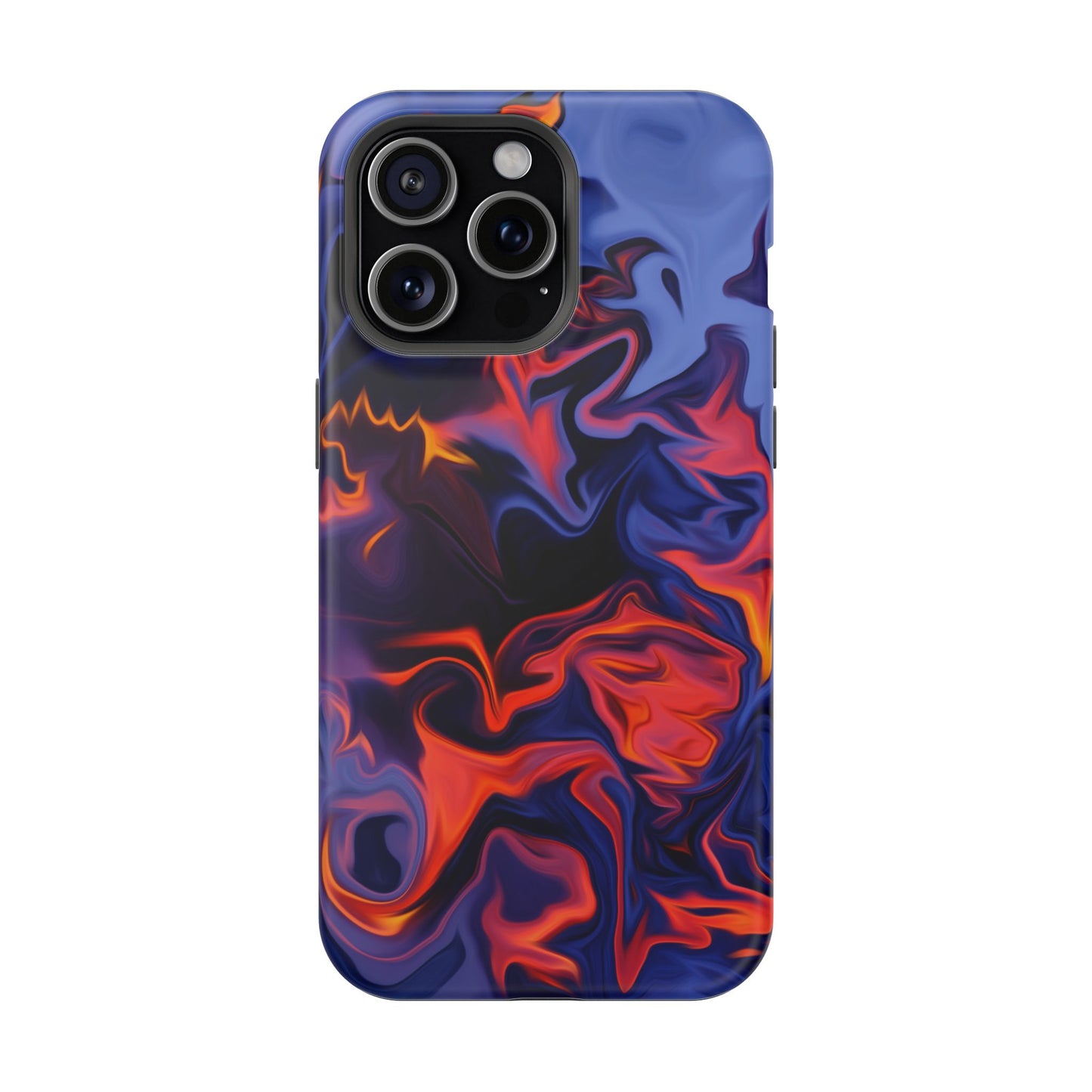 Fiery Swirl Abstract Phone Case – MagSafe Compatible for iPhone & Samsung Galaxy