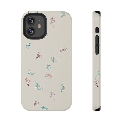Minimalist Butterfly Sketch Phone Case – MagSafe Compatible for iPhone & Samsung Galaxy
