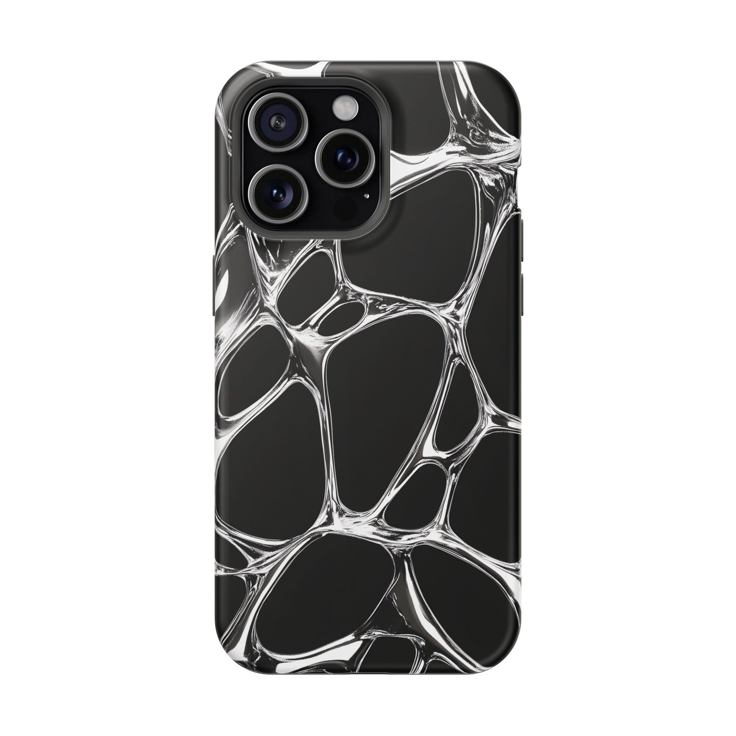 Liquid Metal Abstract Phone Case – MagSafe Compatible for iPhone & Samsung Galaxy